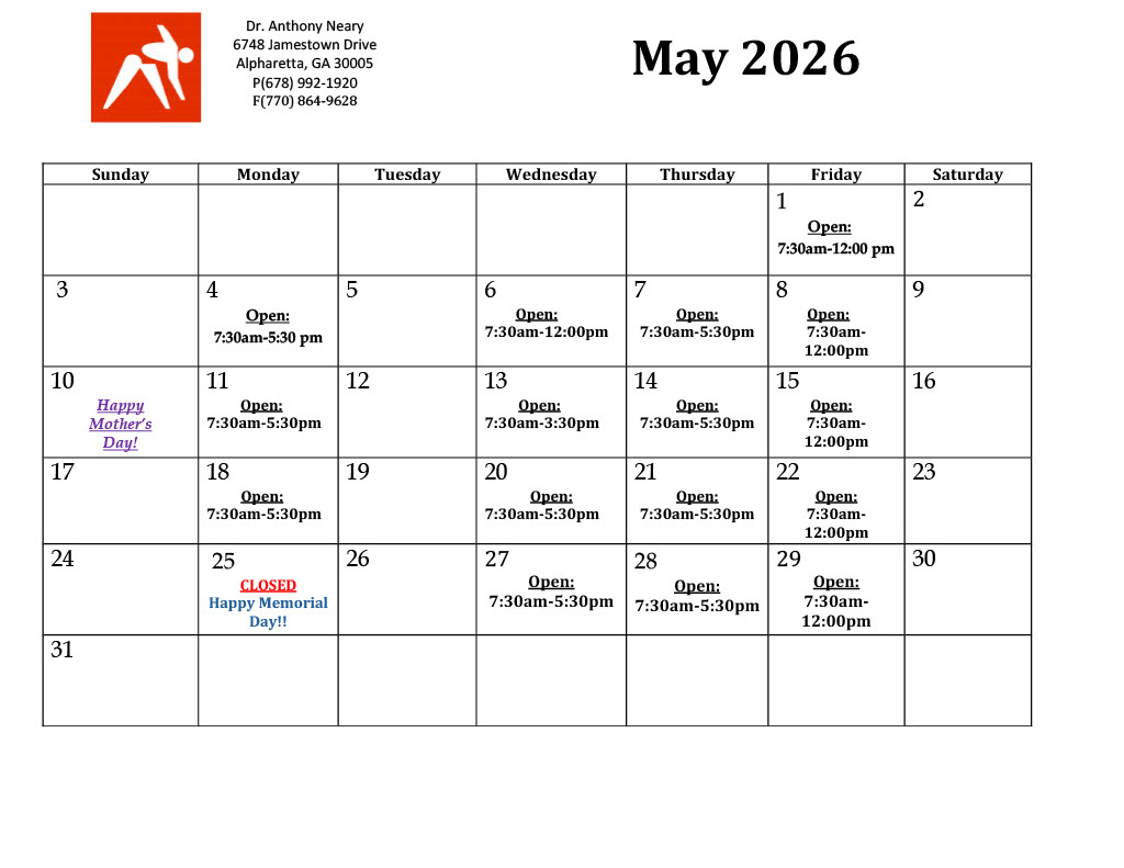 Current Appointment Calendar &amp; Scheduling May 2026